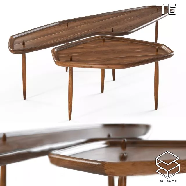 MODERN TEA TABLE - SKETCHUP 3D MODEL - VRAY OR ENSCAPE - ID15089