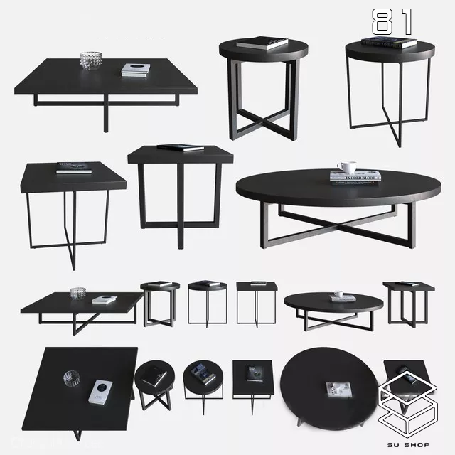 MODERN TEA TABLE - SKETCHUP 3D MODEL - VRAY OR ENSCAPE - ID15095