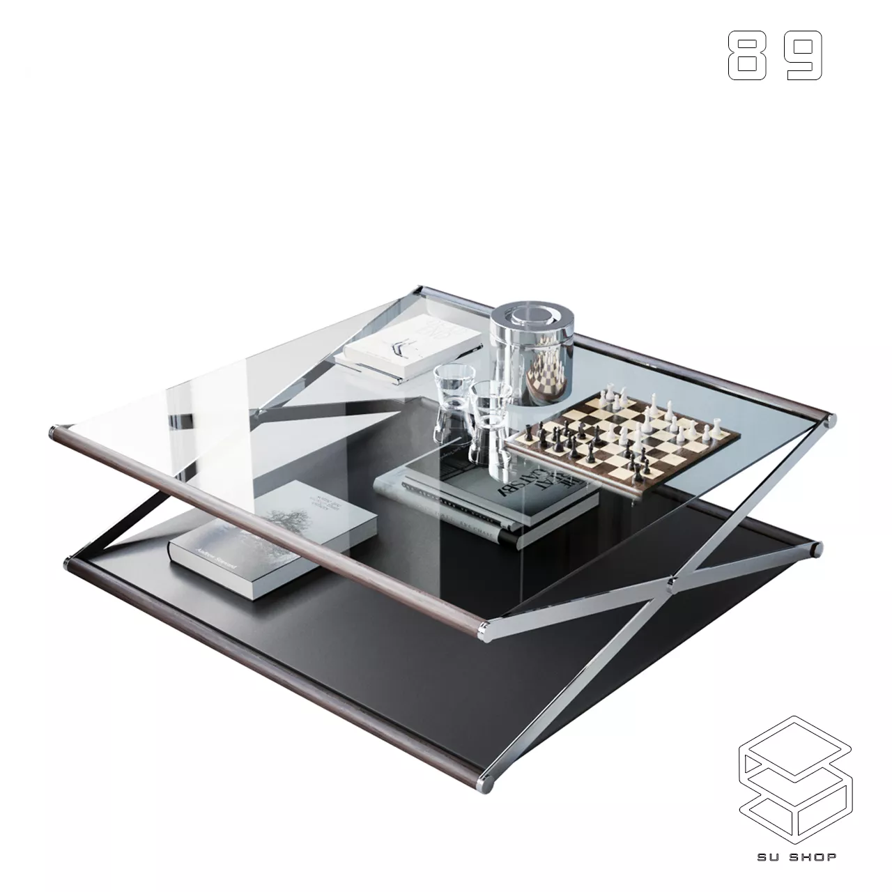 MODERN TEA TABLE - SKETCHUP 3D MODEL - VRAY OR ENSCAPE - ID15103