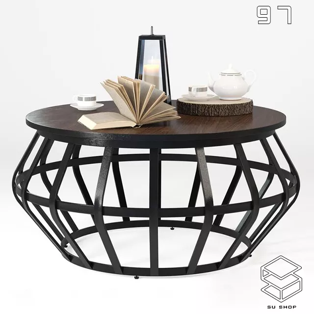 MODERN TEA TABLE - SKETCHUP 3D MODEL - VRAY OR ENSCAPE - ID15112