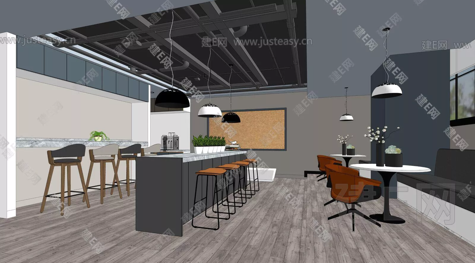 MODERN TEAROOM - SKETCHUP 3D SCENE - ENSCAPE - 105070731