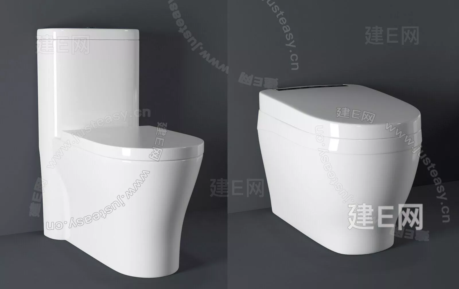 MODERN TOILET - SKETCHUP 3D MODEL - ENSCAPE - 111168985