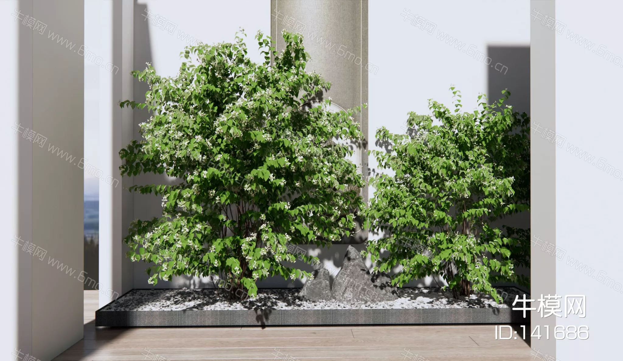 MODERN TREE - SKETCHUP 3D MODEL - ENSCAPE - 141686