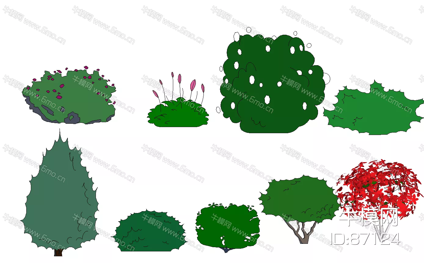 MODERN TREE - SKETCHUP 3D MODEL - ENSCAPE - 87124