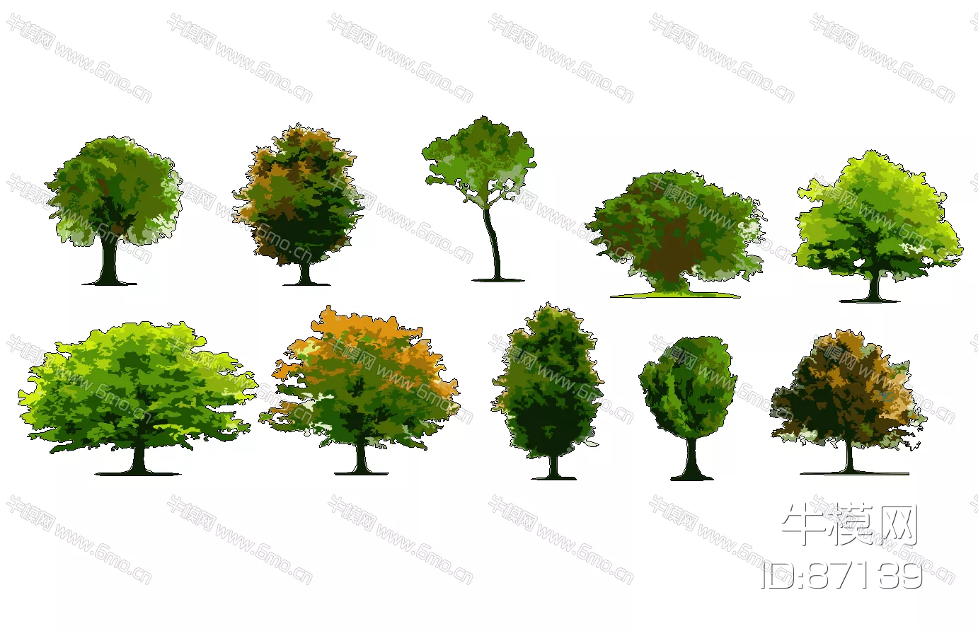 MODERN TREE - SKETCHUP 3D MODEL - ENSCAPE - 87139