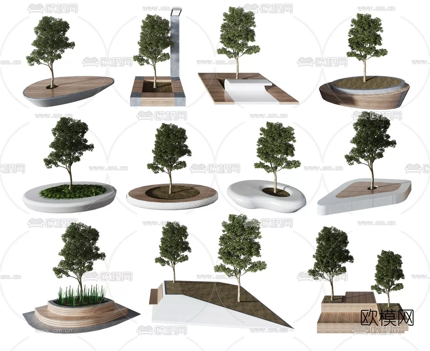 MODERN TREE - SKETCHUP 3D MODEL - VRAY OR ENSCAPE - ID15302