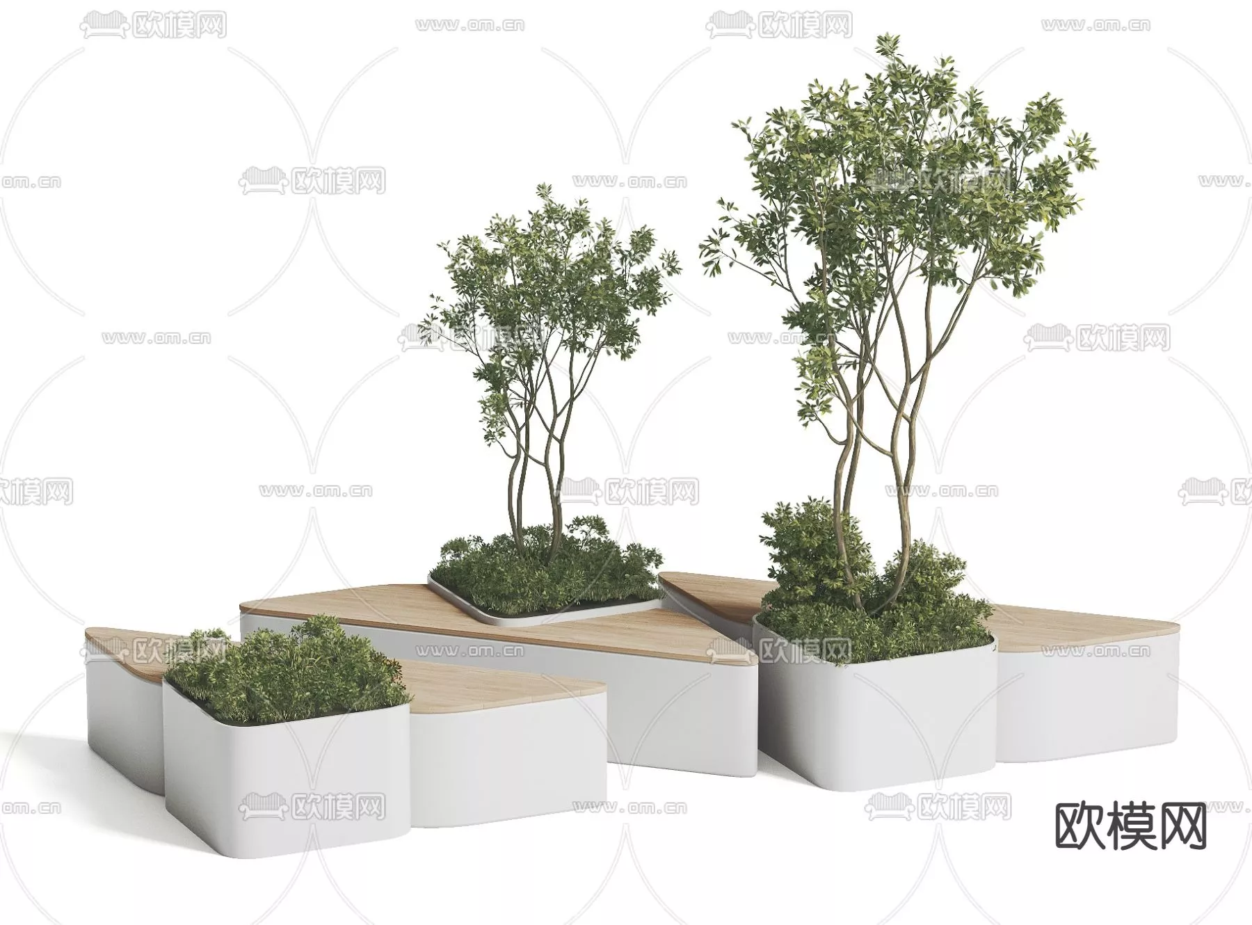 MODERN TREE - SKETCHUP 3D MODEL - VRAY OR ENSCAPE - ID15353