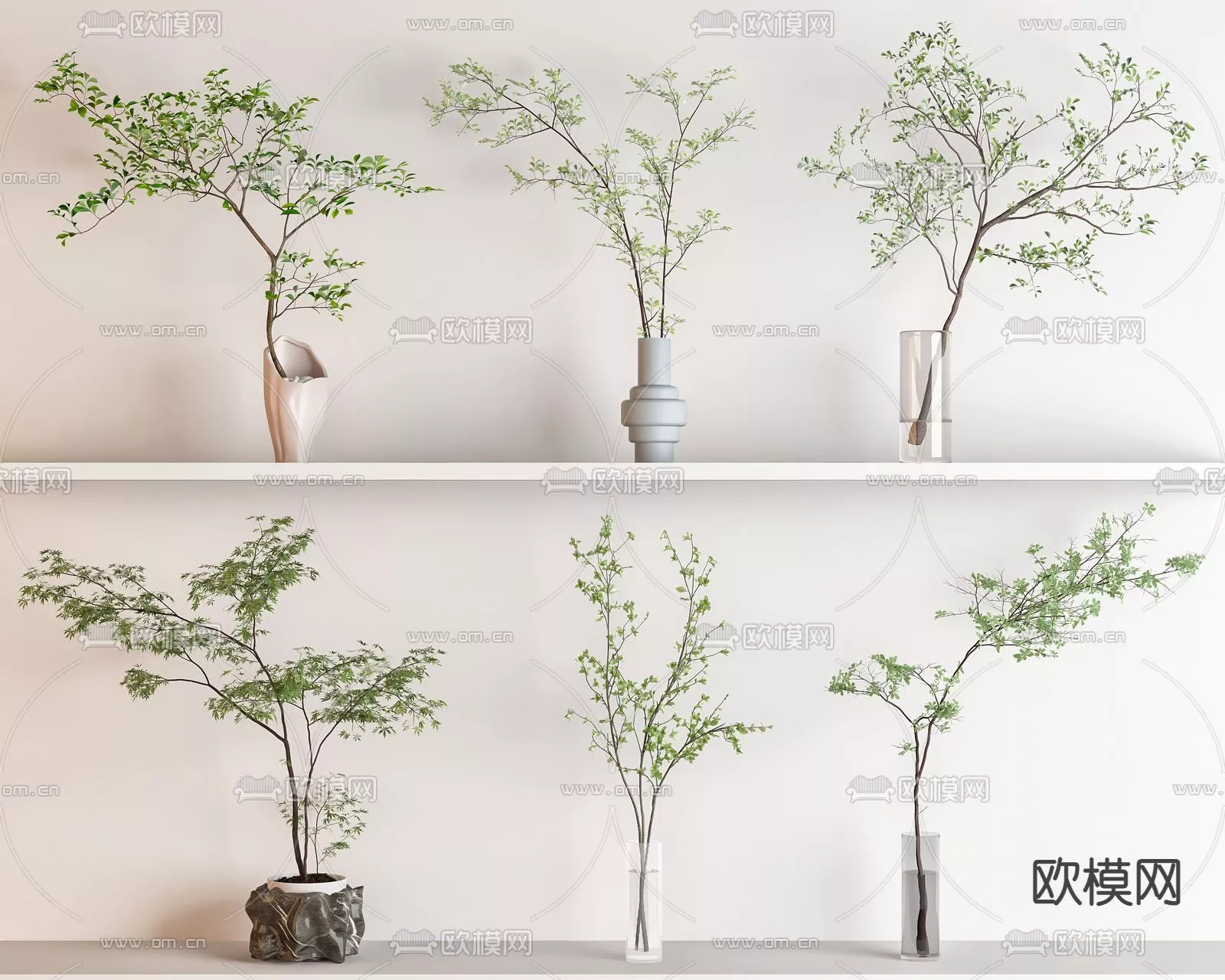 MODERN TREE - SKETCHUP 3D MODEL - VRAY OR ENSCAPE - ID15410