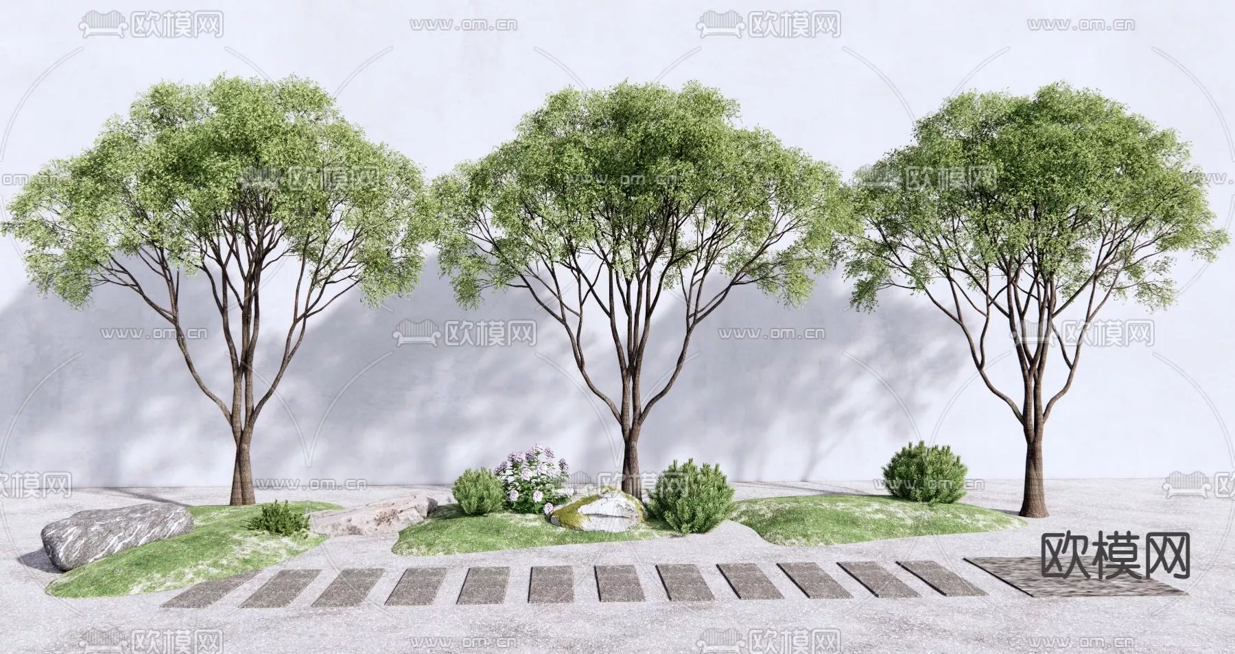 MODERN TREE - SKETCHUP 3D MODEL - VRAY OR ENSCAPE - ID15436