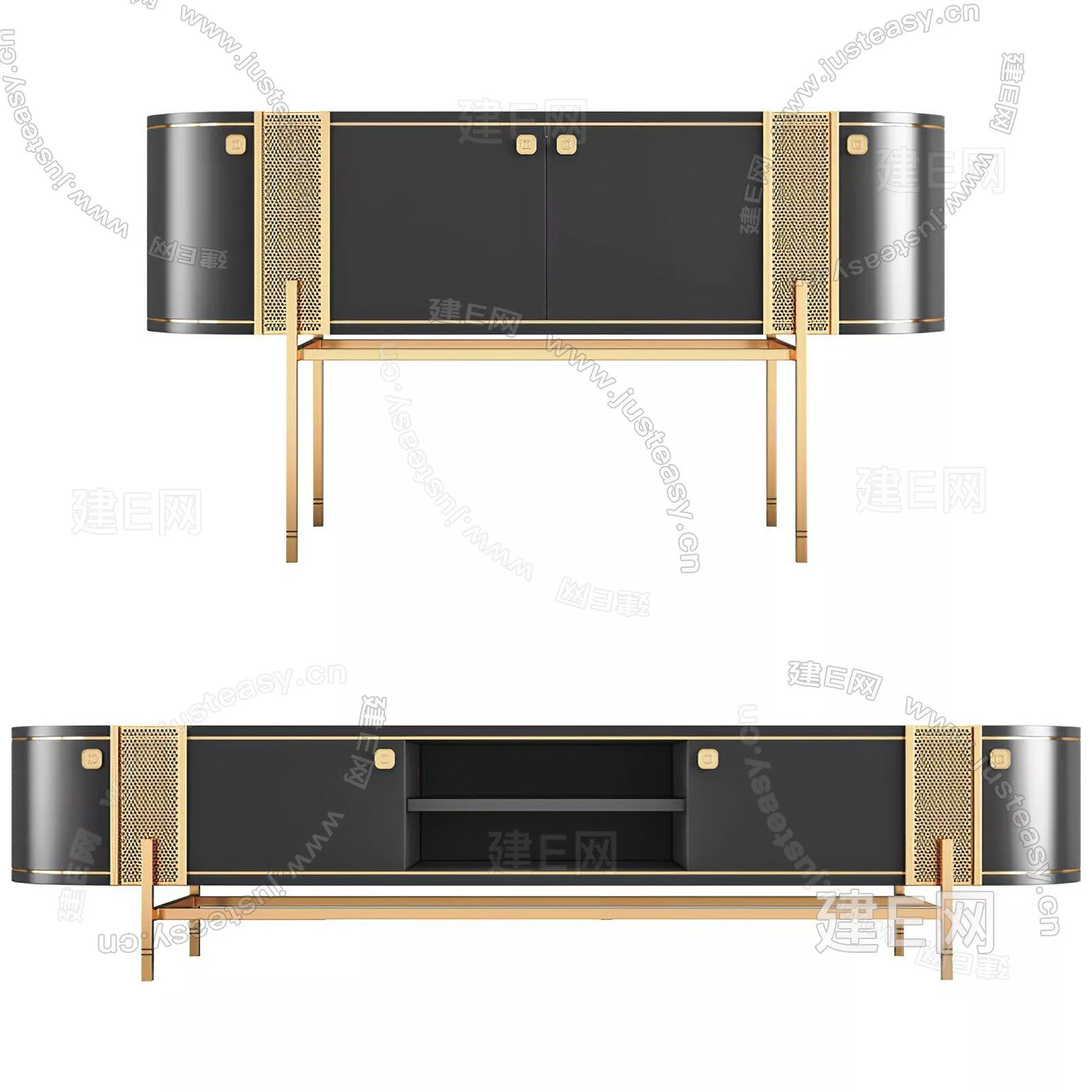 MODERN TV CABINET - SKETCHUP 3D MODEL - ENSCAPE - 106712543