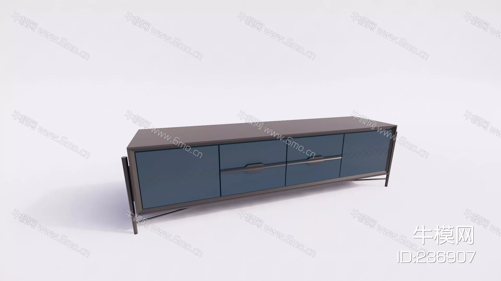 MODERN TV CABINET - SKETCHUP 3D MODEL - ENSCAPE - 236907