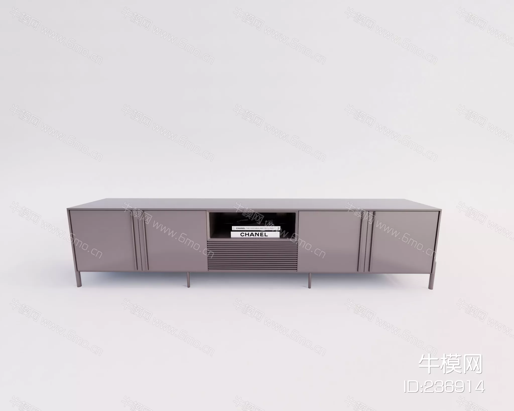 MODERN TV CABINET - SKETCHUP 3D MODEL - ENSCAPE - 236914