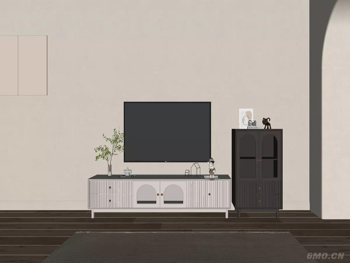 MODERN TV CABINET - SKETCHUP 3D MODEL - ENSCAPE - 249448