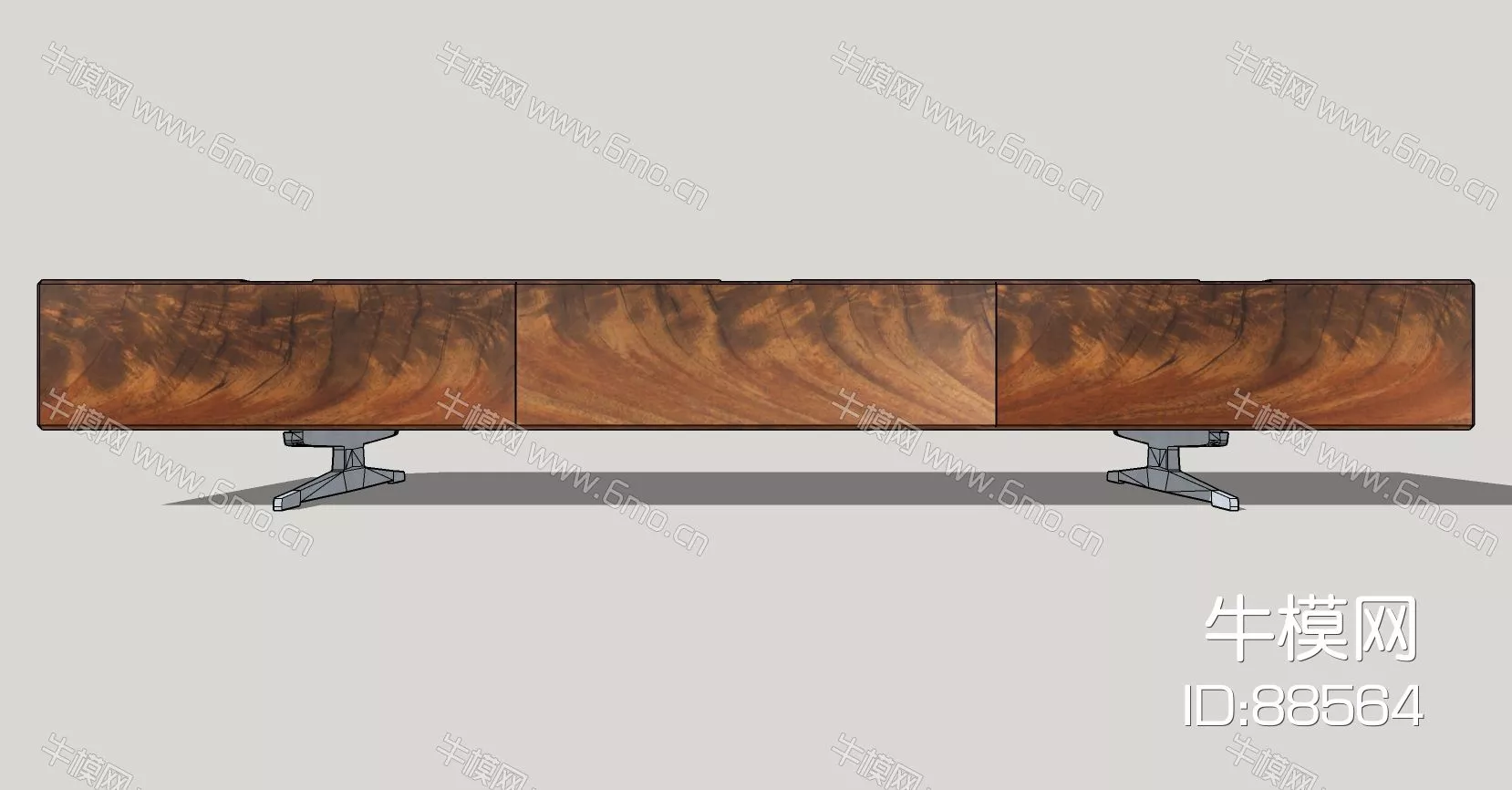 MODERN TV CABINET - SKETCHUP 3D MODEL - ENSCAPE - 88564