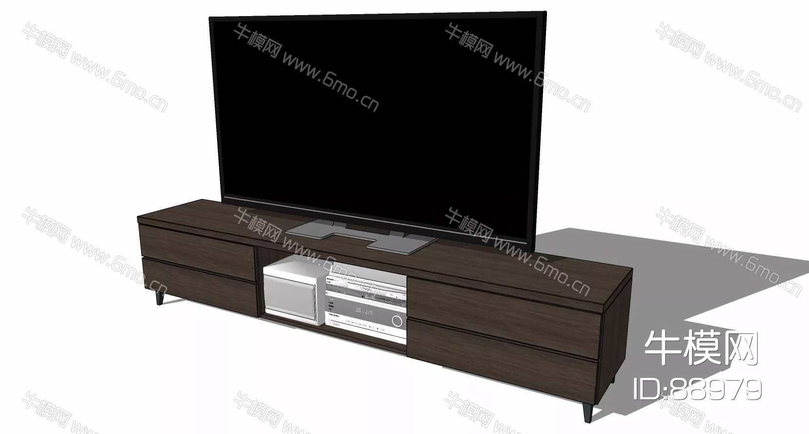 MODERN TV CABINET - SKETCHUP 3D MODEL - ENSCAPE - 88979