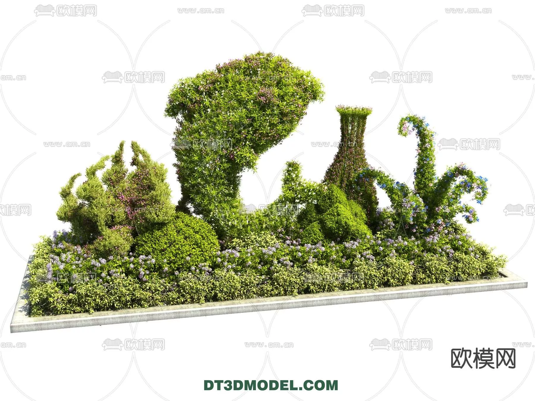 MODERN UNDERSHRUB - SKETCHUP 3D MODEL - VRAY OR ENSCAPE - ID15633