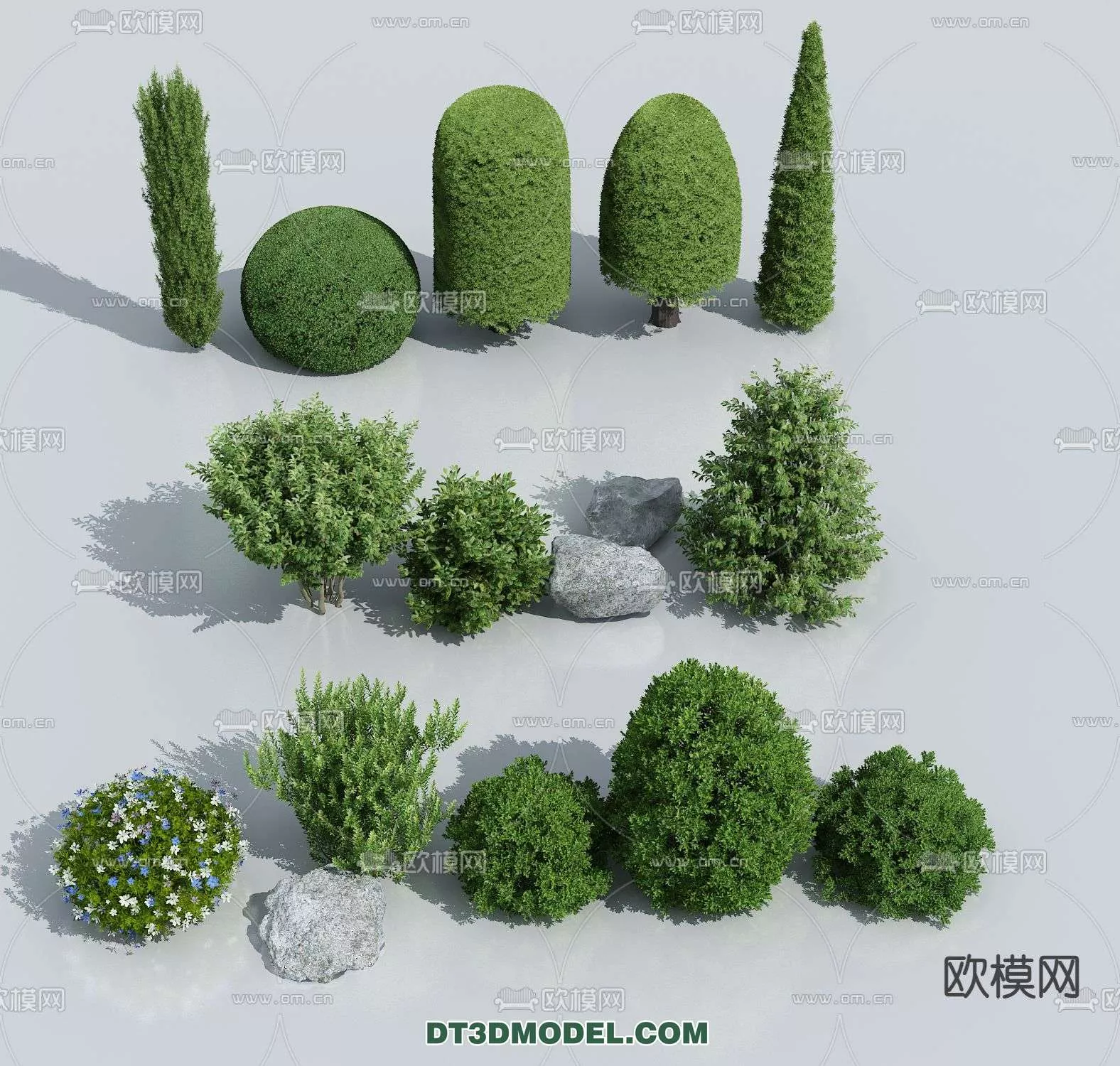 MODERN UNDERSHRUB - SKETCHUP 3D MODEL - VRAY OR ENSCAPE - ID15654