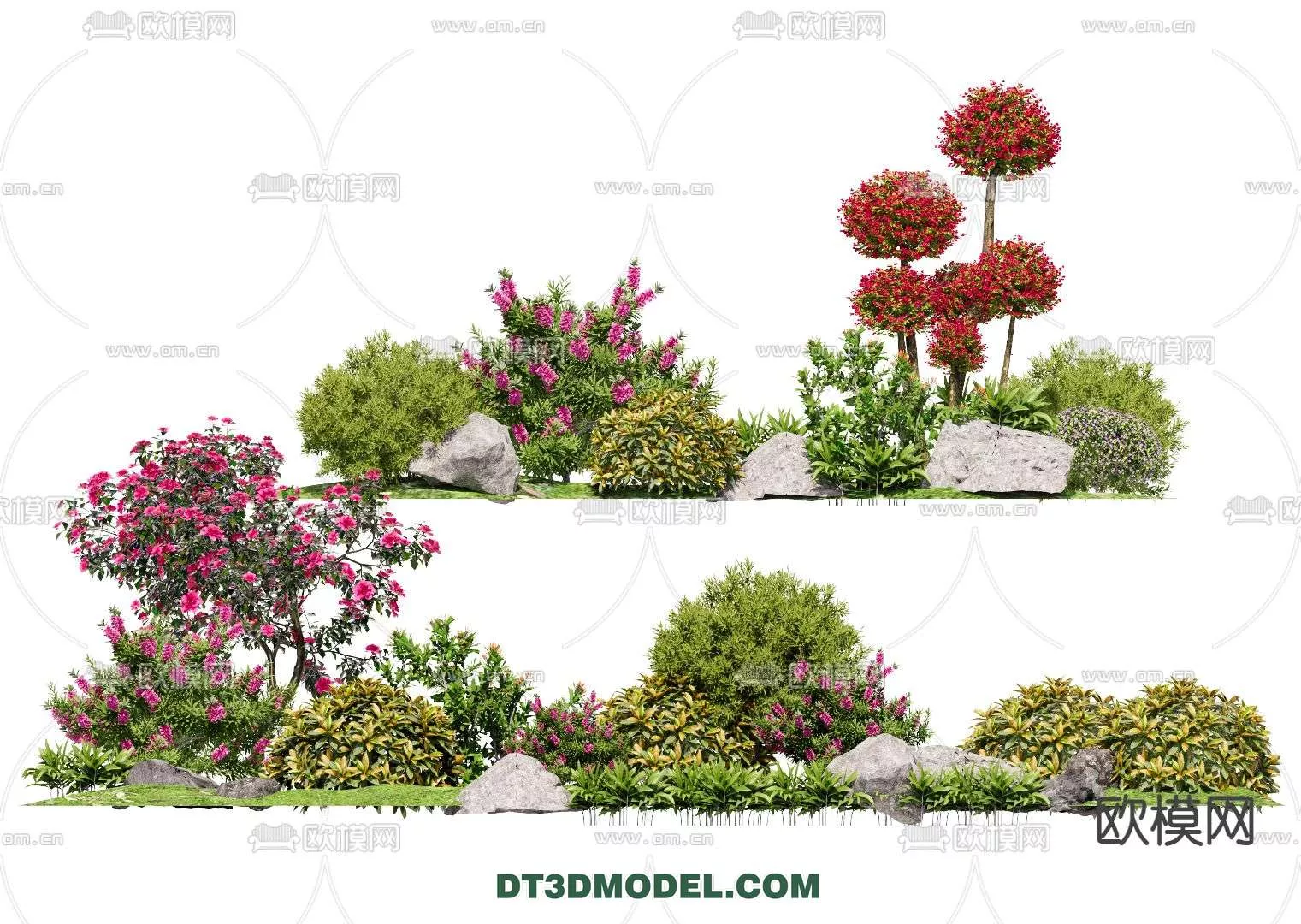 MODERN UNDERSHRUB - SKETCHUP 3D MODEL - VRAY OR ENSCAPE - ID15735