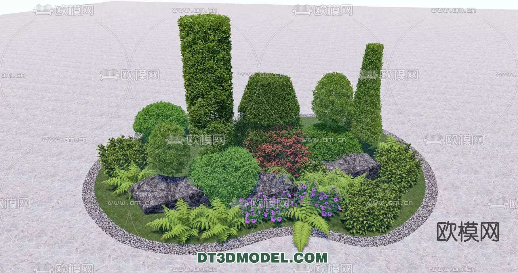 MODERN UNDERSHRUB - SKETCHUP 3D MODEL - VRAY OR ENSCAPE - ID15739