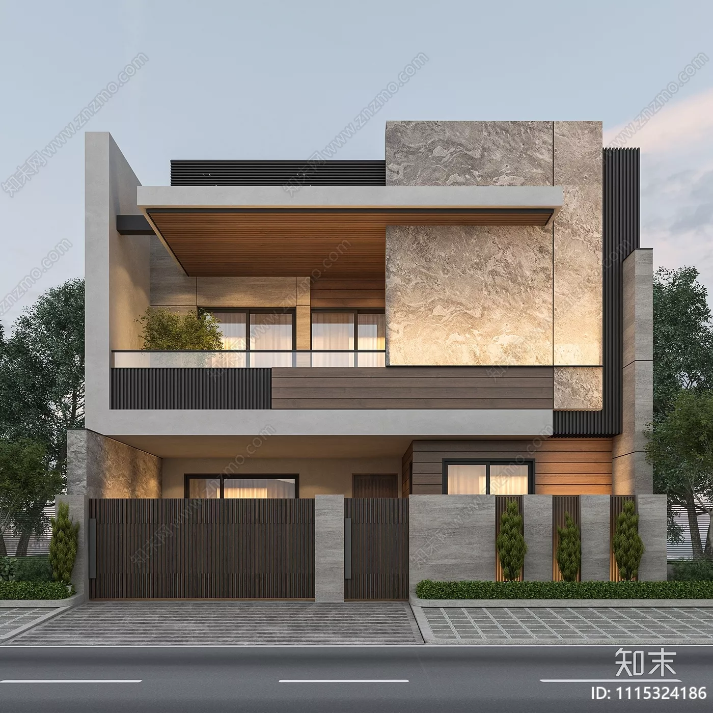 MODERN VILLA - SKETCHUP 3D SCENE - VRAY OR ENSCAPE - ID15852