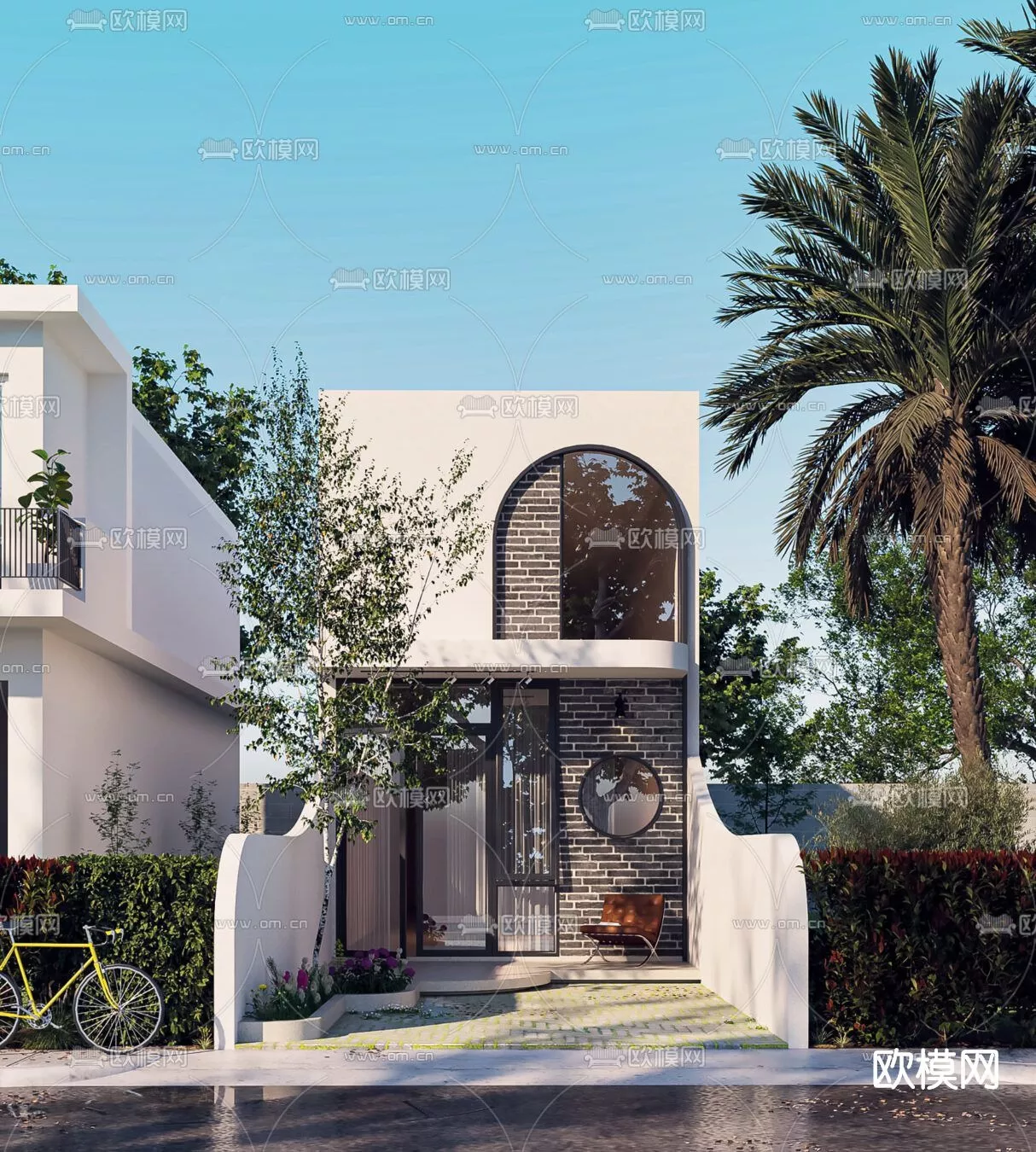 MODERN VILLA - SKETCHUP 3D SCENE - VRAY OR ENSCAPE - ID15864