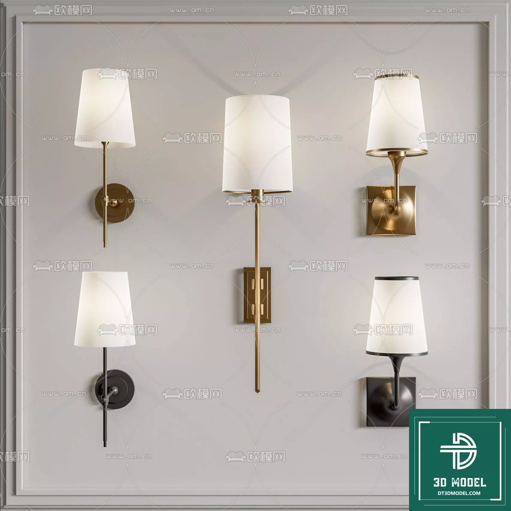 MODERN WALL LAMP - SKETCHUP 3D MODEL - VRAY OR ENSCAPE - ID16029