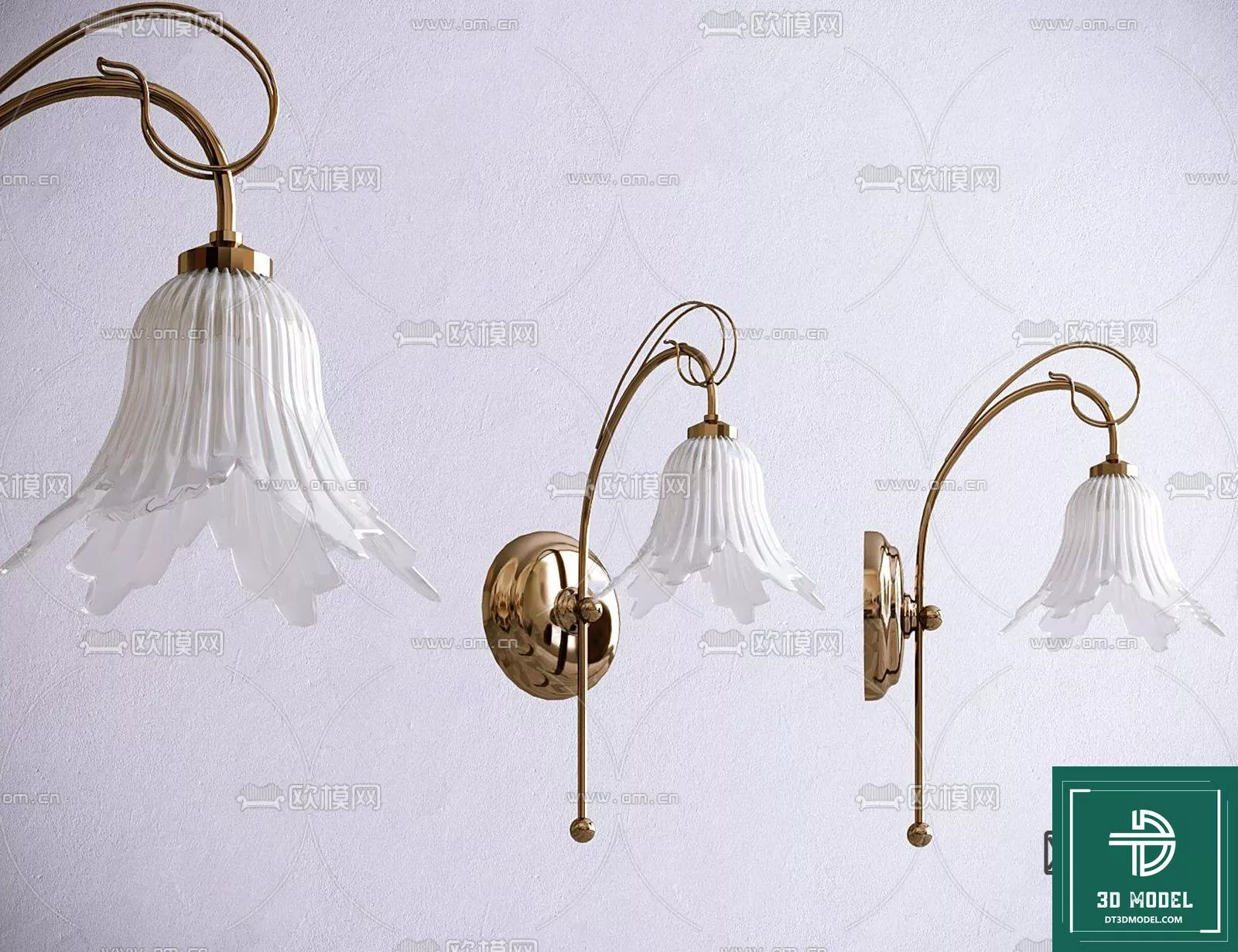 MODERN WALL LAMP - SKETCHUP 3D MODEL - VRAY OR ENSCAPE - ID16048