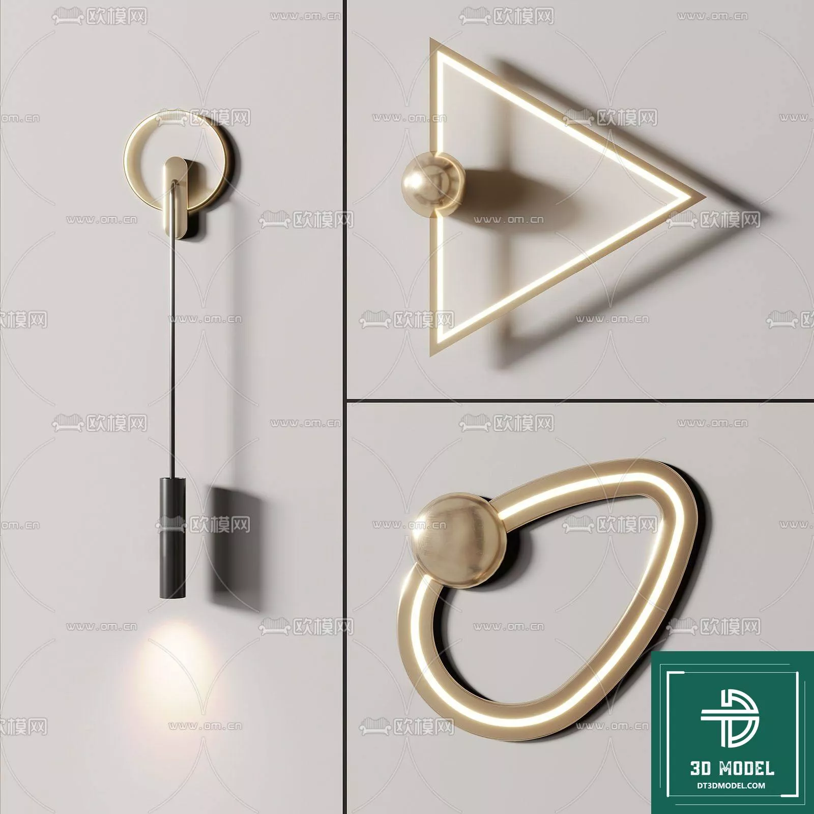 MODERN WALL LAMP - SKETCHUP 3D MODEL - VRAY OR ENSCAPE - ID16054