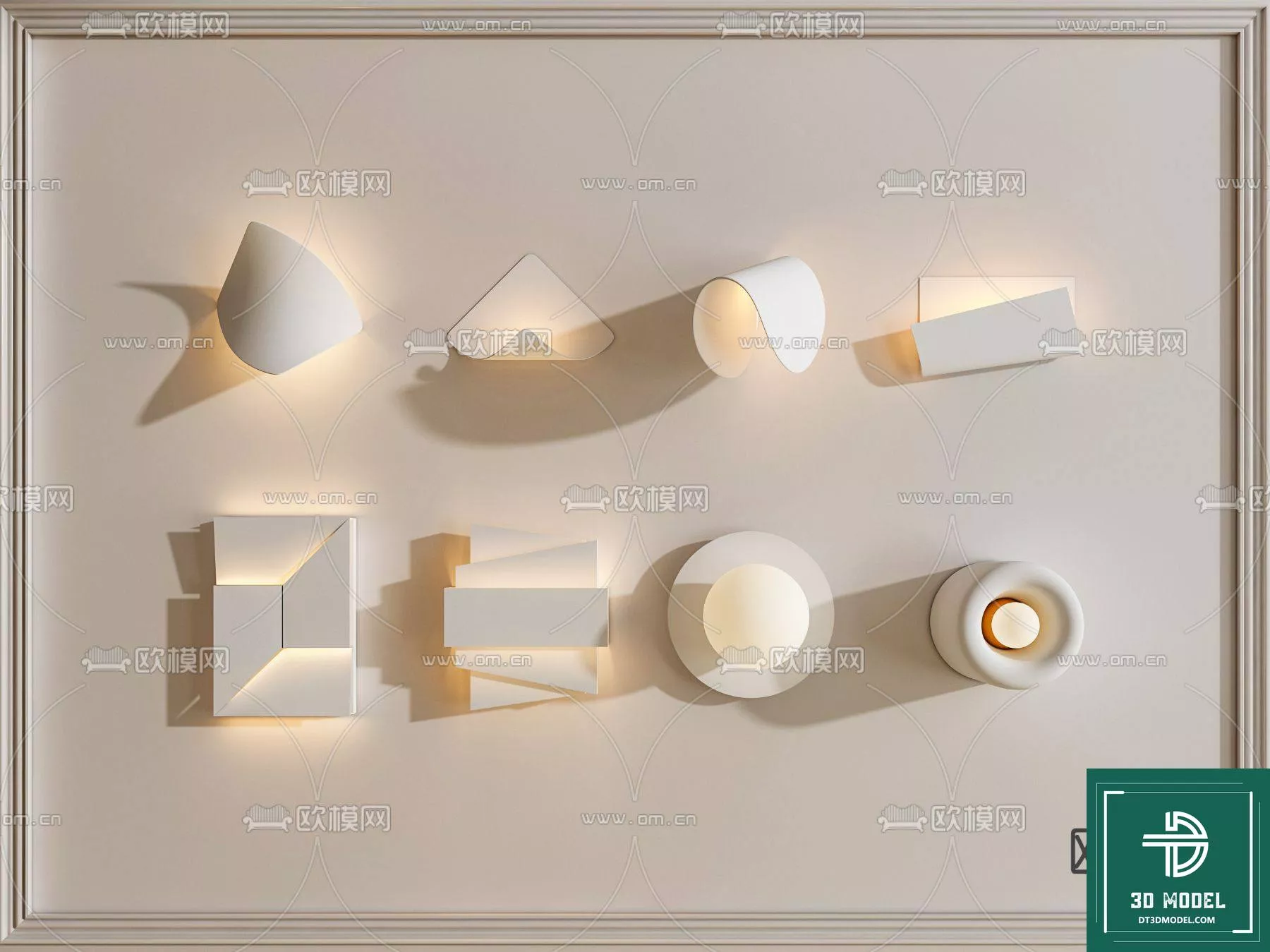 MODERN WALL LAMP - SKETCHUP 3D MODEL - VRAY OR ENSCAPE - ID16096