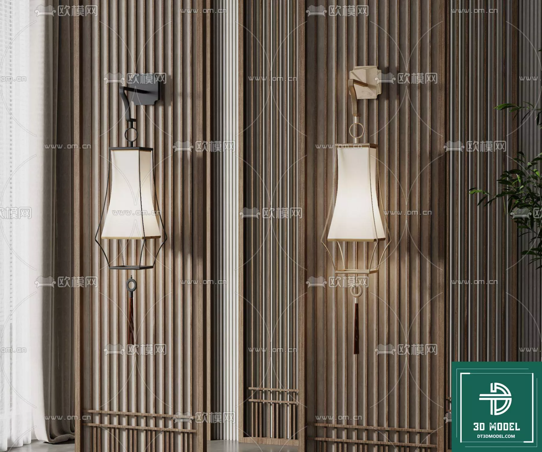 MODERN WALL LAMP - SKETCHUP 3D MODEL - VRAY OR ENSCAPE - ID16103
