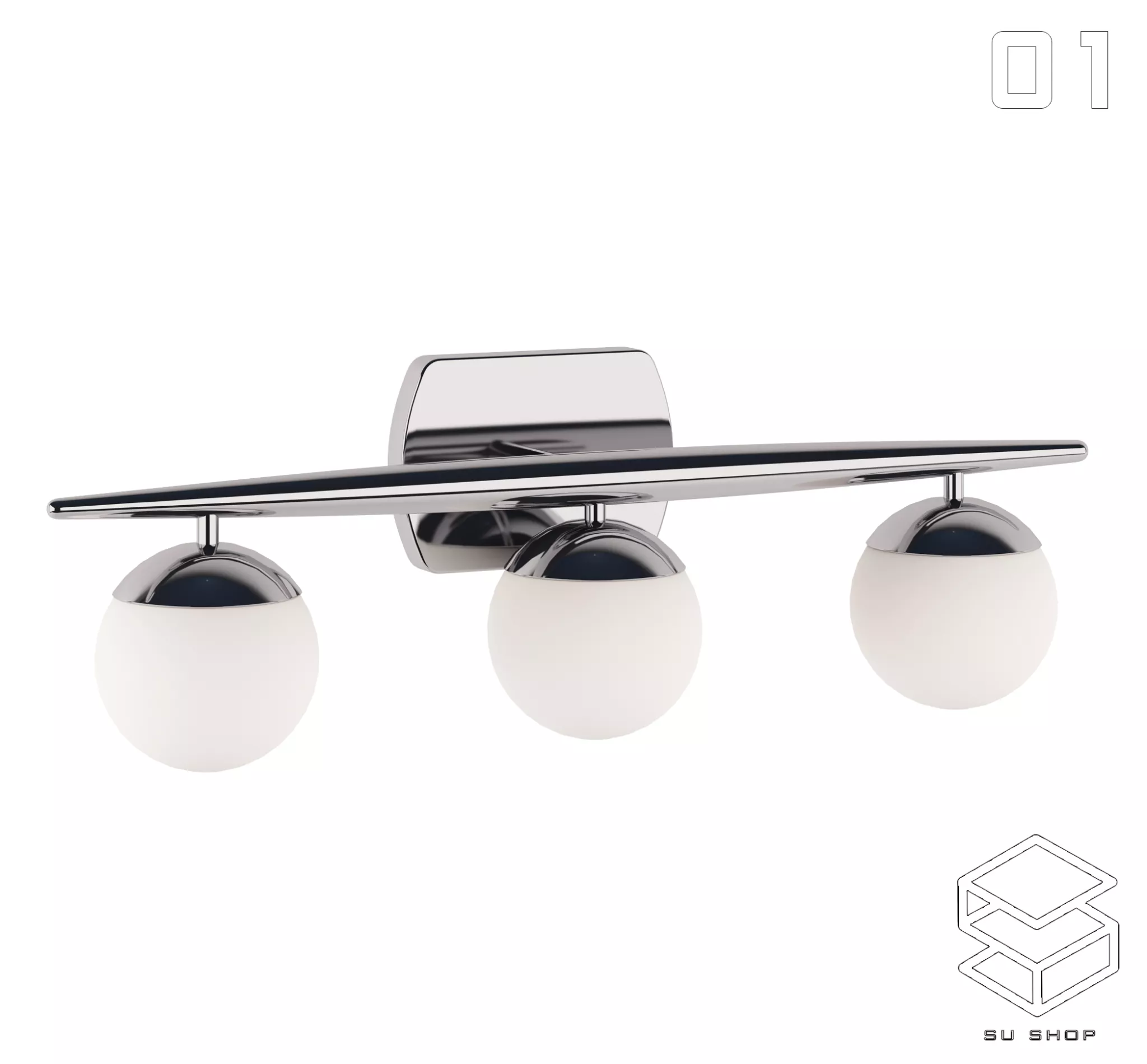 MODERN WALL LAMP - SKETCHUP 3D MODEL - VRAY OR ENSCAPE - ID16108