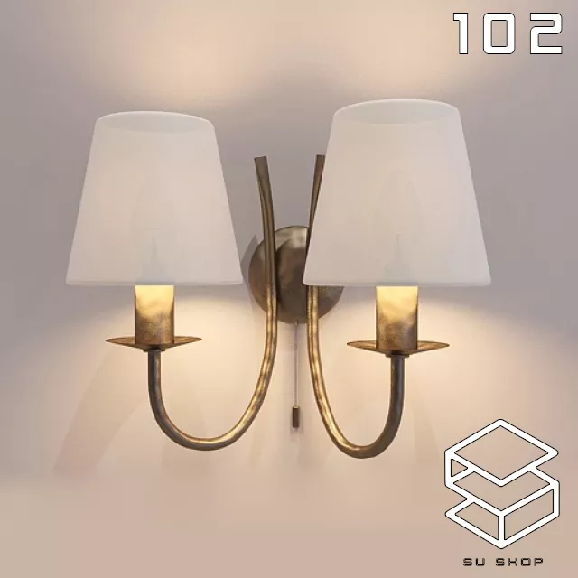 MODERN WALL LAMP - SKETCHUP 3D MODEL - VRAY OR ENSCAPE - ID16112