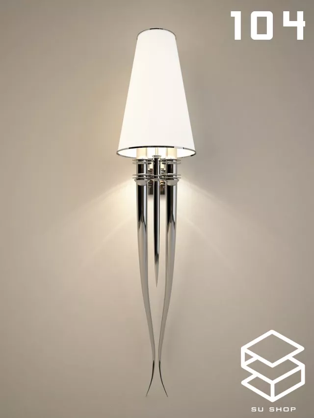 MODERN WALL LAMP - SKETCHUP 3D MODEL - VRAY OR ENSCAPE - ID16114