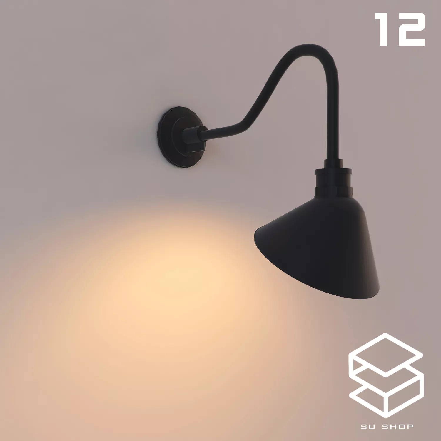 MODERN WALL LAMP - SKETCHUP 3D MODEL - VRAY OR ENSCAPE - ID16131