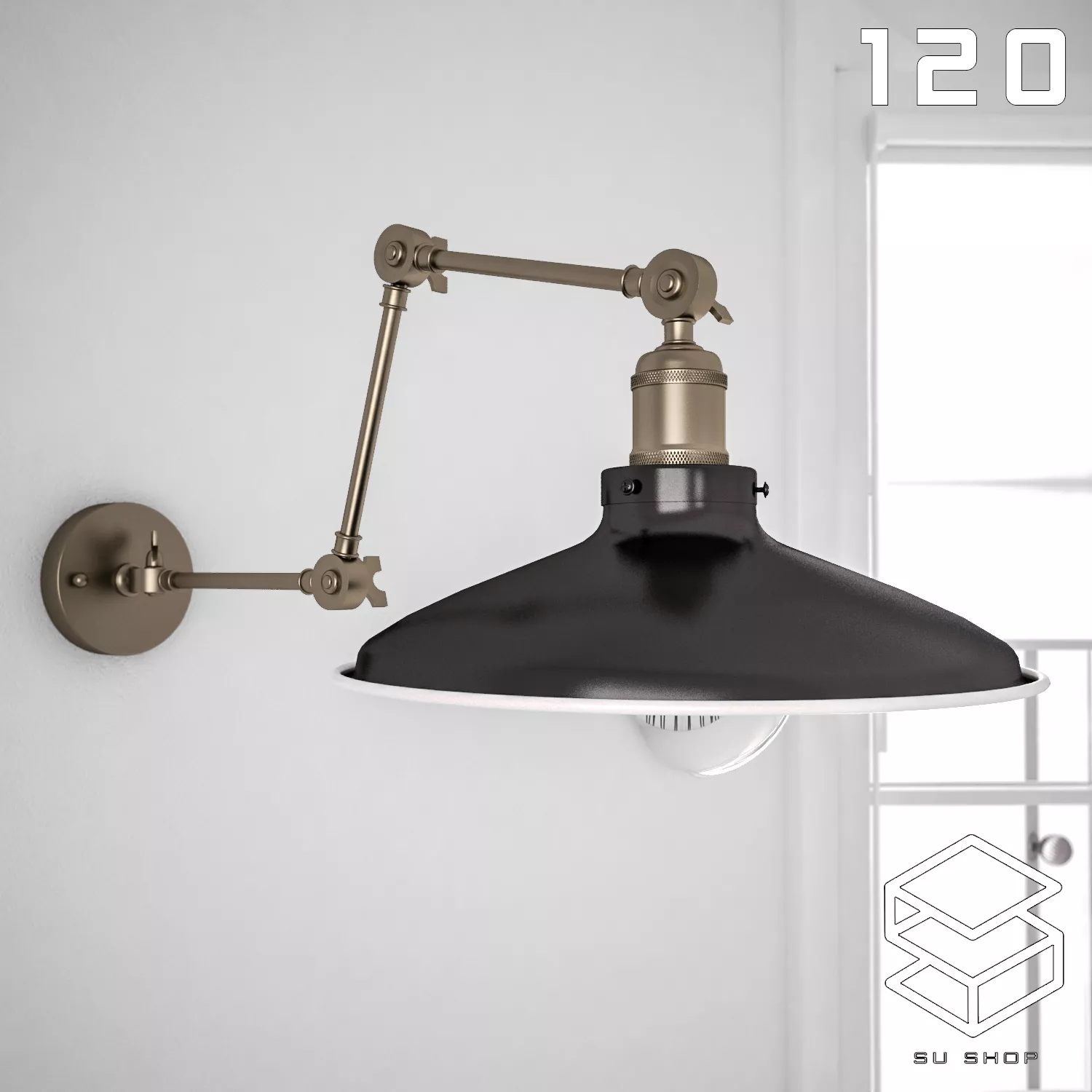 MODERN WALL LAMP - SKETCHUP 3D MODEL - VRAY OR ENSCAPE - ID16132