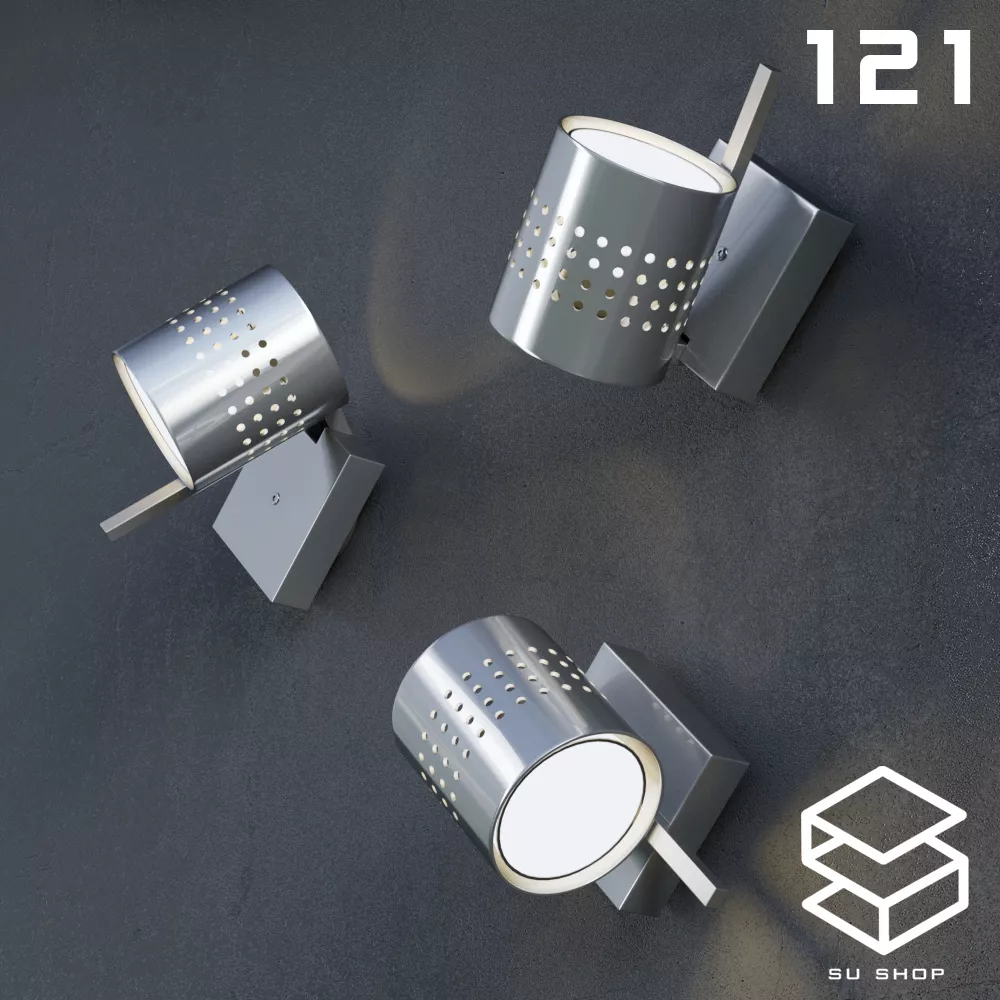 MODERN WALL LAMP - SKETCHUP 3D MODEL - VRAY OR ENSCAPE - ID16133