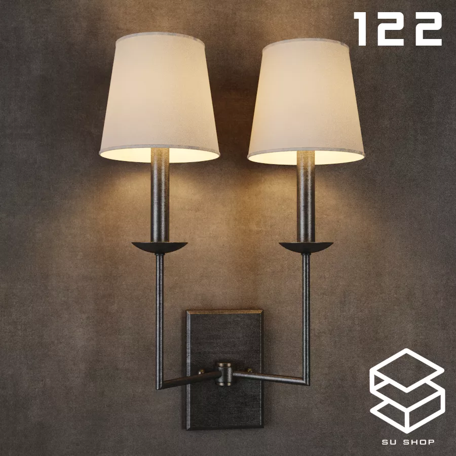 MODERN WALL LAMP - SKETCHUP 3D MODEL - VRAY OR ENSCAPE - ID16134