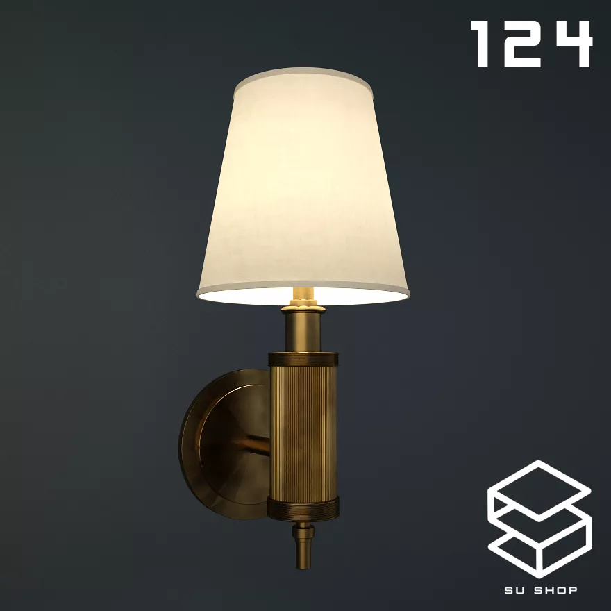 MODERN WALL LAMP - SKETCHUP 3D MODEL - VRAY OR ENSCAPE - ID16136