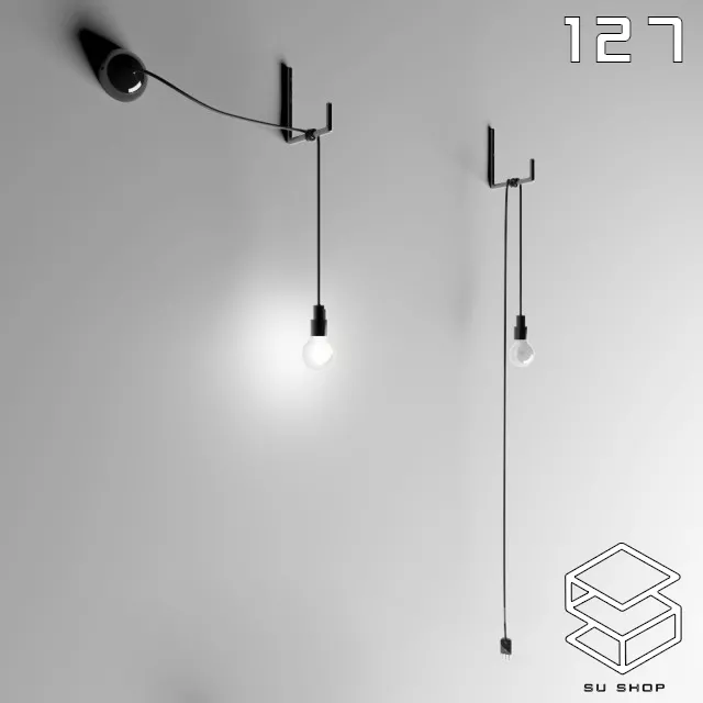 MODERN WALL LAMP - SKETCHUP 3D MODEL - VRAY OR ENSCAPE - ID16139