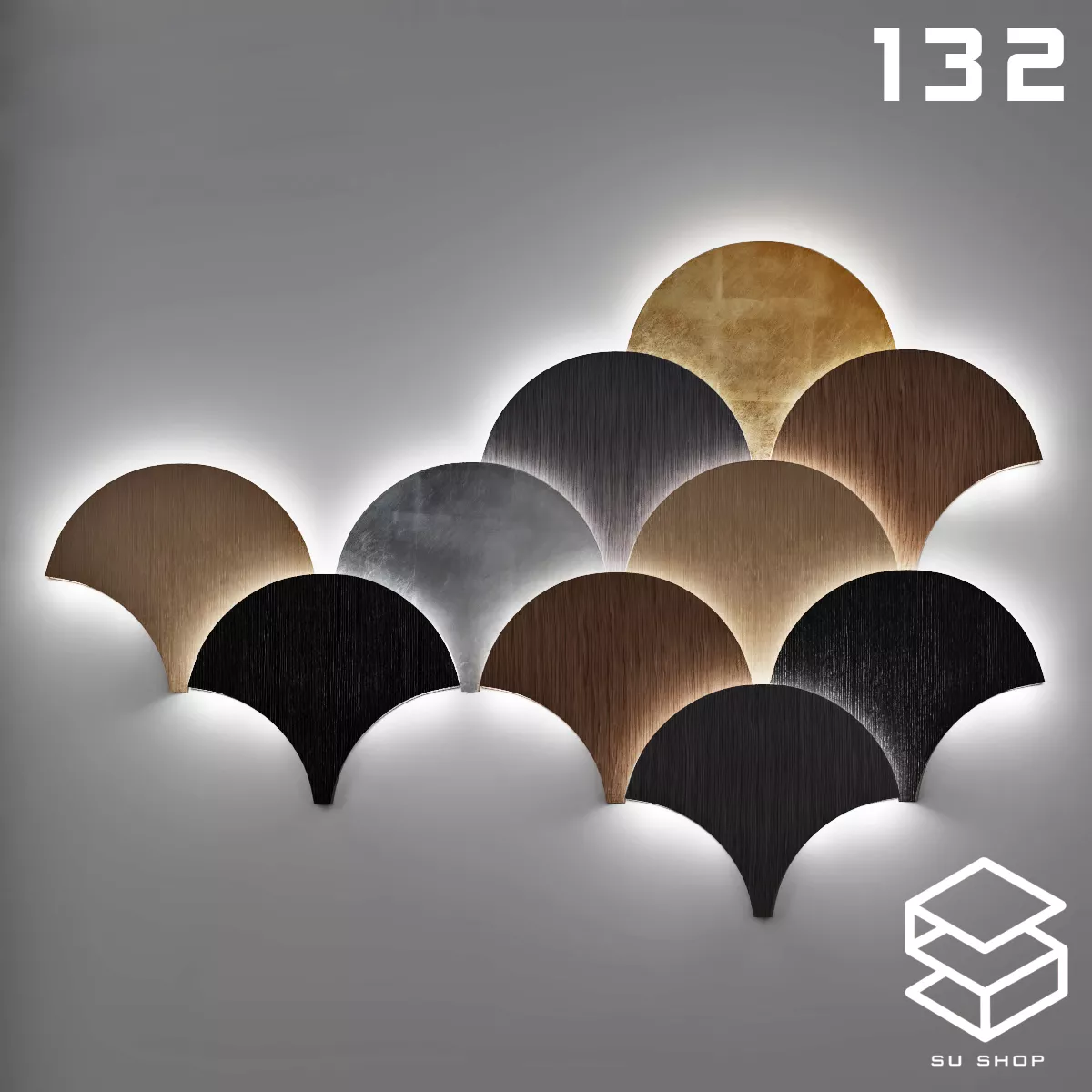 MODERN WALL LAMP - SKETCHUP 3D MODEL - VRAY OR ENSCAPE - ID16145