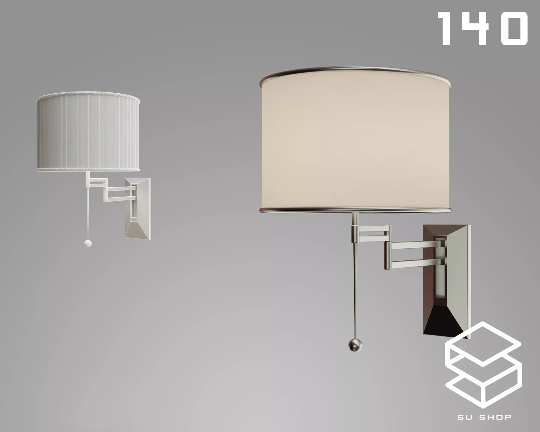 MODERN WALL LAMP - SKETCHUP 3D MODEL - VRAY OR ENSCAPE - ID16154