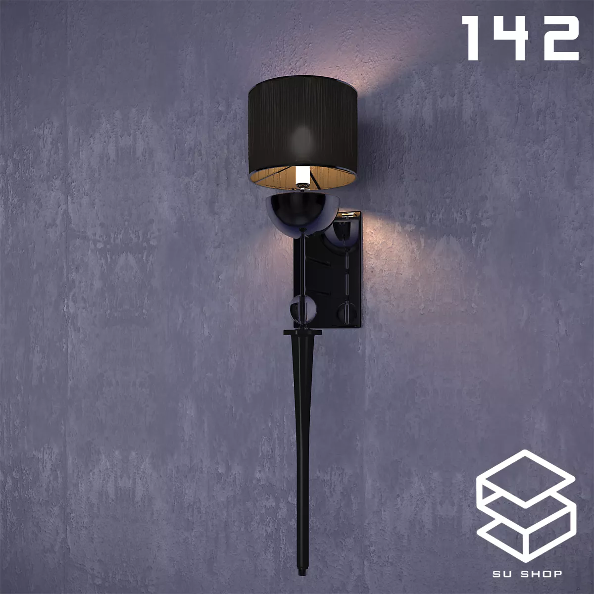 MODERN WALL LAMP - SKETCHUP 3D MODEL - VRAY OR ENSCAPE - ID16156