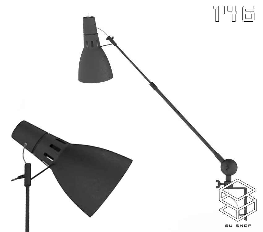 MODERN WALL LAMP - SKETCHUP 3D MODEL - VRAY OR ENSCAPE - ID16160