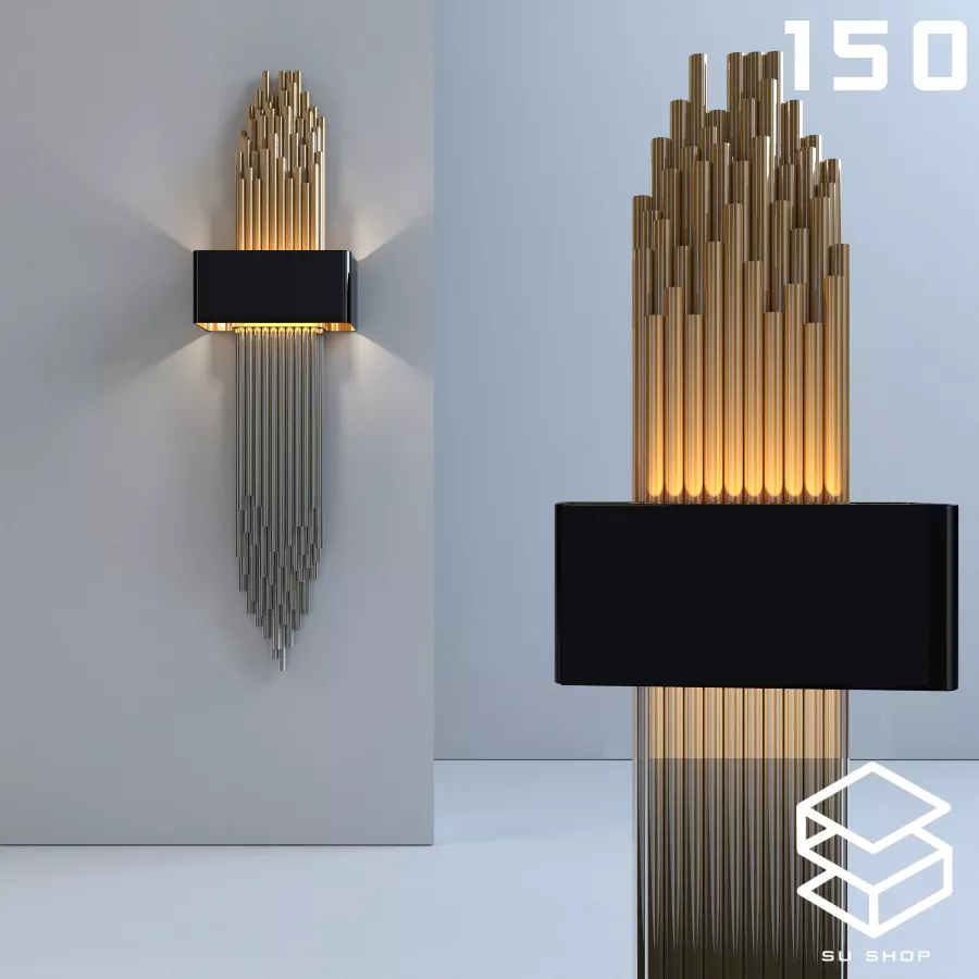 MODERN WALL LAMP - SKETCHUP 3D MODEL - VRAY OR ENSCAPE - ID16165