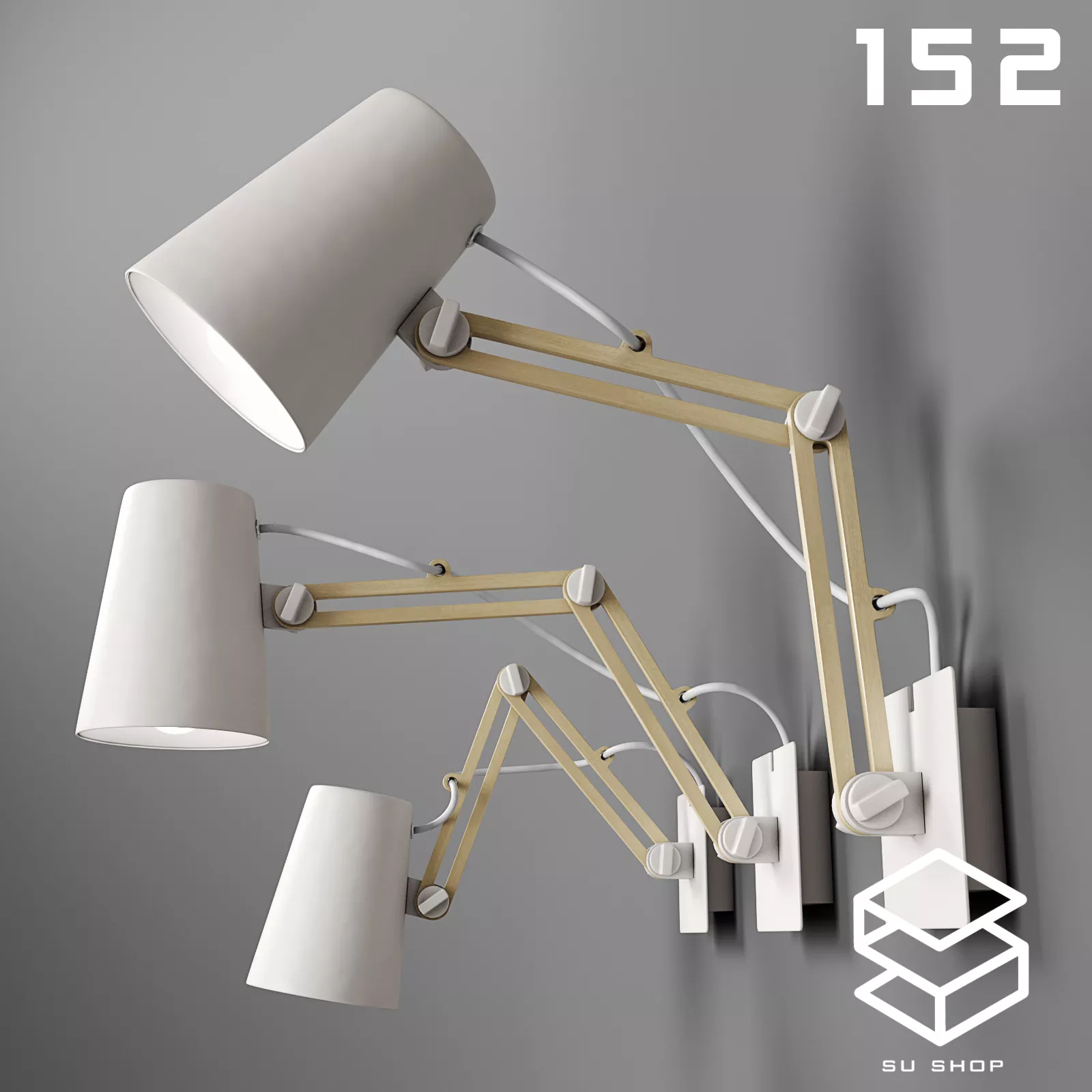 MODERN WALL LAMP - SKETCHUP 3D MODEL - VRAY OR ENSCAPE - ID16167
