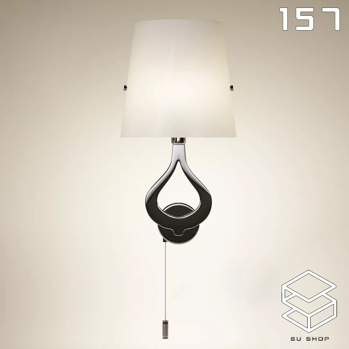MODERN WALL LAMP - SKETCHUP 3D MODEL - VRAY OR ENSCAPE - ID16172