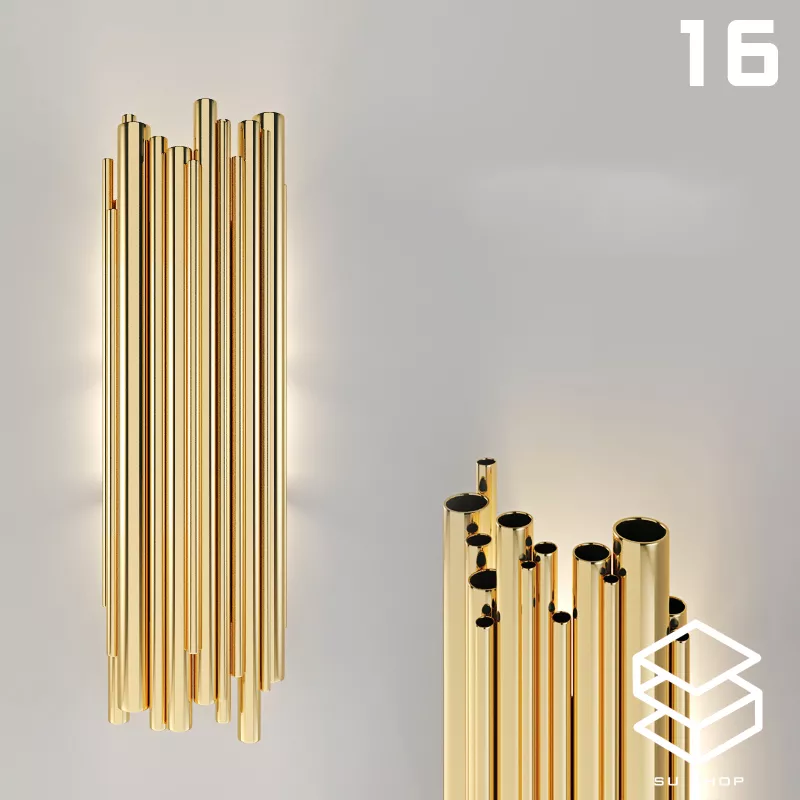 MODERN WALL LAMP - SKETCHUP 3D MODEL - VRAY OR ENSCAPE - ID16175