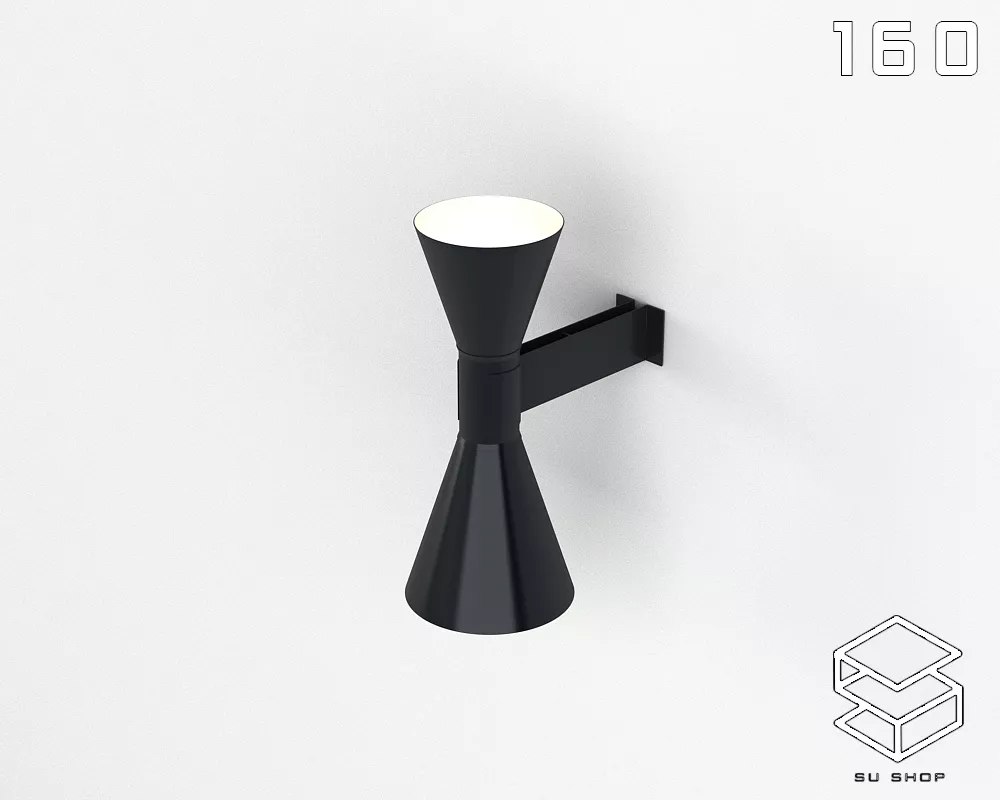 MODERN WALL LAMP - SKETCHUP 3D MODEL - VRAY OR ENSCAPE - ID16176