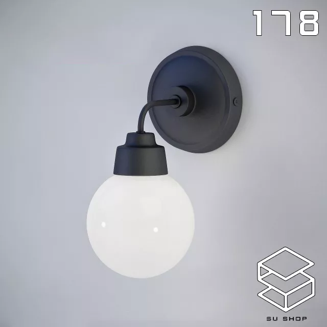 MODERN WALL LAMP - SKETCHUP 3D MODEL - VRAY OR ENSCAPE - ID16195