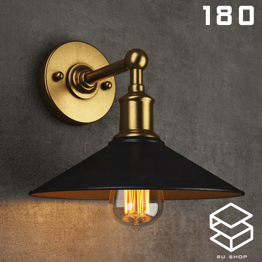 MODERN WALL LAMP - SKETCHUP 3D MODEL - VRAY OR ENSCAPE - ID16198